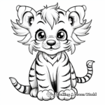 Fantasy Winged Tiger Coloring Pages 4