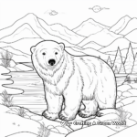 Fantasy Winter Polar Bear Coloring Pages 4