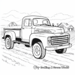 Farm-inspired Pickup Truck Coloring Pages 2