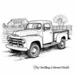 Farm-inspired Pickup Truck Coloring Pages 3