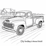 Farm-inspired Pickup Truck Coloring Pages 4