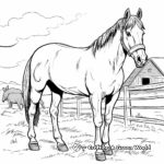 Farm Life: Horse Coloring Pages 1