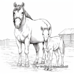 Farm Life: Horse Coloring Pages 2