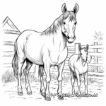 Farm Life: Horse Coloring Pages 3