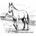 Farm Life: Horse Coloring Pages 4
