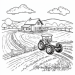 Farm Nature Scenery Coloring Pages 2