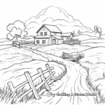 Farm Nature Scenery Coloring Pages 4