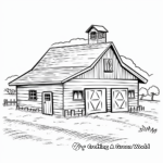 Farmhouse Barn Coloring Pages for Kids 4