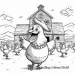 Farmyard Barn Dance Party Coloring Pages 2