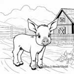 Farmyard Piglet Coloring Pages for Kids 3