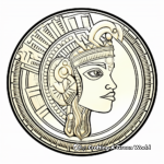 Fascinating Aztec Gold Coin Coloring Pages 4