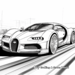 Fascinating Bugatti Chiron Coloring Pages 2