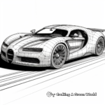 Fascinating Bugatti Chiron Coloring Pages 3