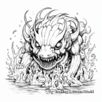 Fascinating Fountain Beast Coloring Pages 3