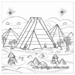Fascinating Mexican Pyramids History Coloring Pages 4