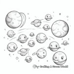 Fascinating Moon Phases Coloring Pages 1