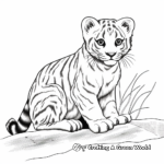 Fascinating Ocelot Wildcat Coloring Pages 1