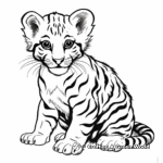 Fascinating Ocelot Wildcat Coloring Pages 2
