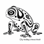 Fascinating Poison Dart Frog Coloring Pages 1