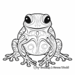 Fascinating Poison Dart Frog Coloring Pages 2