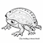 Fascinating Poison Dart Frog Coloring Pages 4