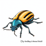 Fascinating Weevil Beetle Coloring Pages 2