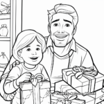 Father's Day Gift Coloring Pages 4