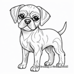 Fawn Color Pug Coloring Pages for Adults 2