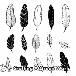 Feather Coloring Pages - Free & Printable!