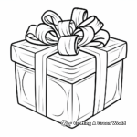 Festive Christmas Gift Box Coloring Pages 3