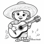 Festive Mexican Mariachi Band Coloring Pages 3