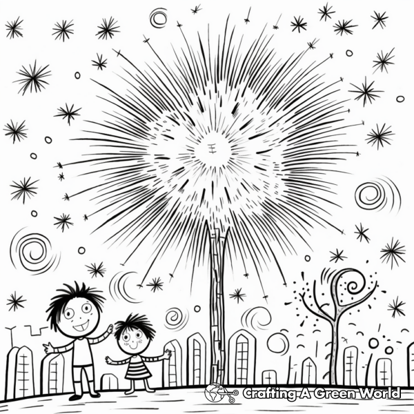 New Years Coloring Pages - Free & Printable!