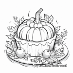 Festive Pumpkin Pie Coloring Pages 3