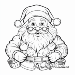 Festive Santa Claus Coloring Pages 1