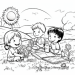 Field Day Picnic Scene Coloring Pages 4