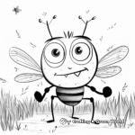 Field of Lightning Bugs Coloring Pages 2