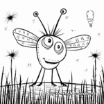 Field of Lightning Bugs Coloring Pages 4