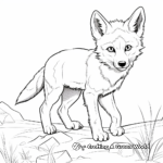 Fierce Coyote Coloring Pages for Adults 1