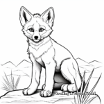 Fierce Coyote Coloring Pages for Adults 3