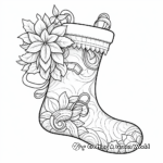 Filled Stocking Coloring Pages for Adults 1