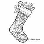 Filled Stocking Coloring Pages for Adults 2
