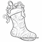 Filled Stocking Coloring Pages for Adults 3