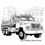 Fire Department Tow Truck Coloring Pages 1