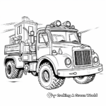 Fire Department Tow Truck Coloring Pages 3