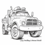 Fire Department Tow Truck Coloring Pages 4