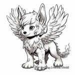 Fire-Emblem Wolf with Wings Coloring Pages 2