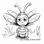 Firefly, The Bright Lightning Bug Coloring Pages 2