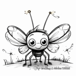 Firefly, The Bright Lightning Bug Coloring Pages 3