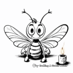 Firefly, The Bright Lightning Bug Coloring Pages 4
