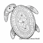 Flatback Turtle Shell Coloring Pages: An Aussie Delight 1